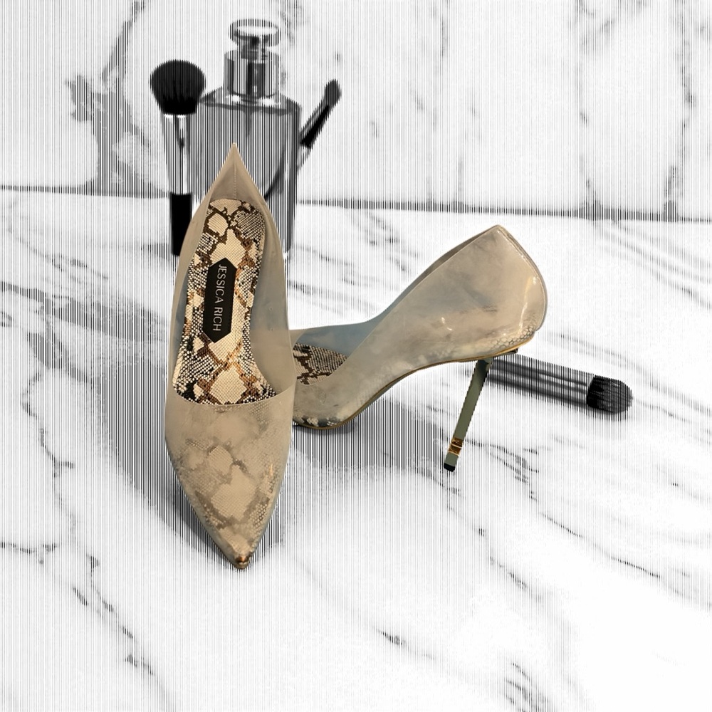Jessica Rich Snakeskin Heels